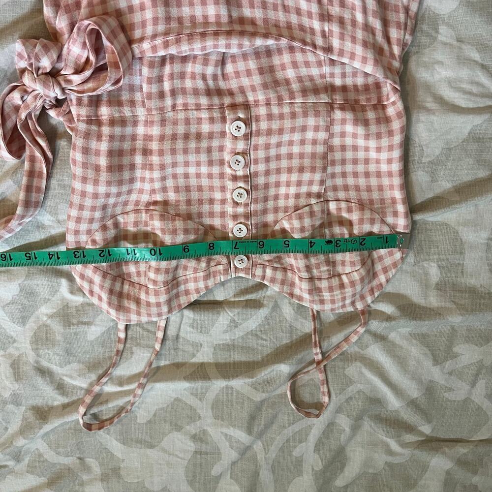 Reformation Pink Gingham Midi Dress - Picture 9 of 11